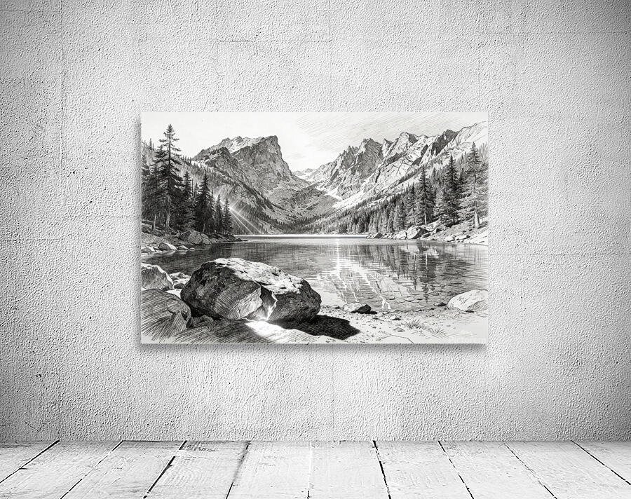 Pencil Landscape 9 Wall Preview