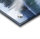 Misty Emerald Lake Chalet reflections Acrylic print