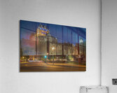 Chateau Frontenac Evening Glow Impression acrylique