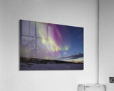 Prelude Lake Winter Aurora Acrylic Print