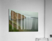 Foggy Seascape of Perce Rock Acrylic Print