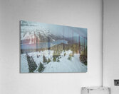 Peyto Lake winter overlook Acrylic Print