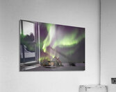 House boat Aurora Swirls Acrylic Print