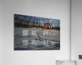 House boat Winter Sparkle Acrylic Print