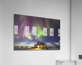 Houseboat Aurora Curtain Acrylic Print