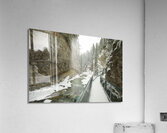 Johnston Canyon Winter Thaw Impression acrylique