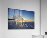 Snowking Winter inukshuk Acrylic Print