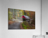 Flume Covered Bridge Autumn Magic Acrylic Print