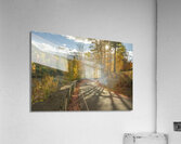 Letchworth Autumn Road Evening Glow Acrylic Print