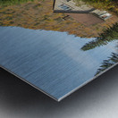 Abandoned Cabin Autumn Reflections Metal print