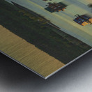 House boats Sunrise Metal print