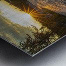 Sunburst above Prelude Lake Metal print