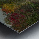 Foggy Echo Lake Fall Reflections Impression metal