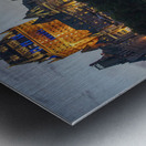 Magical Sunset glow of Quebec City Metal print