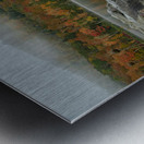 Harvey s Lake Autumn Fog Clearing Metal print