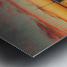 Sailing into the Summer Sunset  Metal print