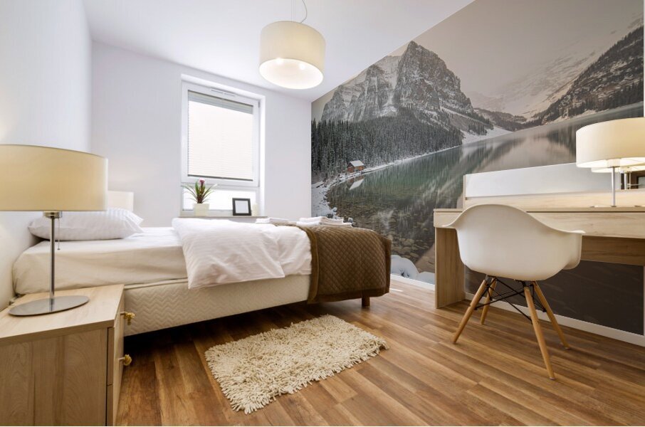 Lake Louise Winter Reflections Impression murale