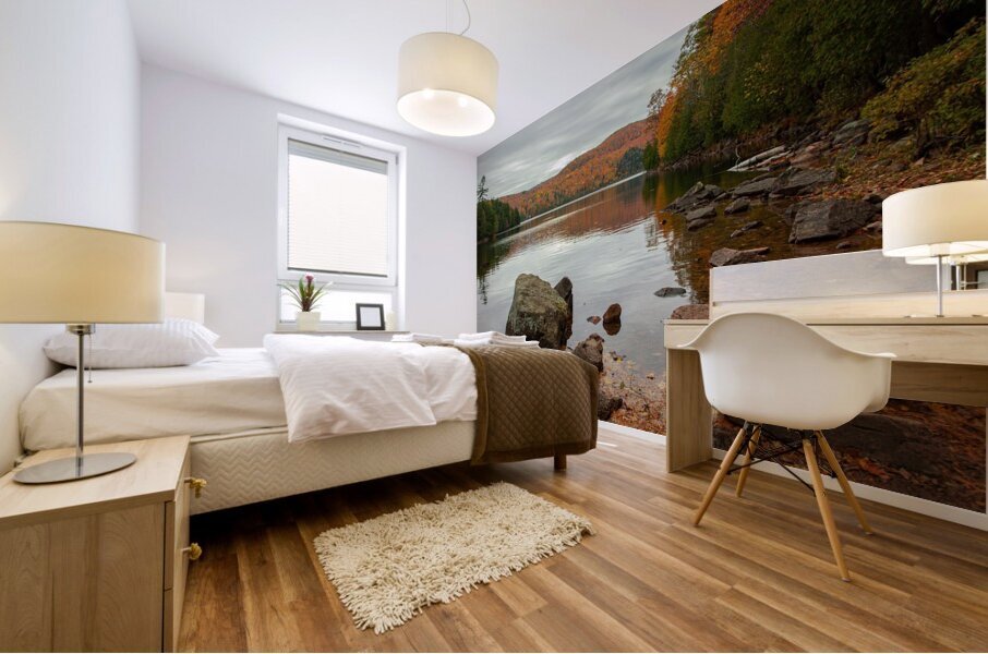 Meech lake Autumn reflections Mural print