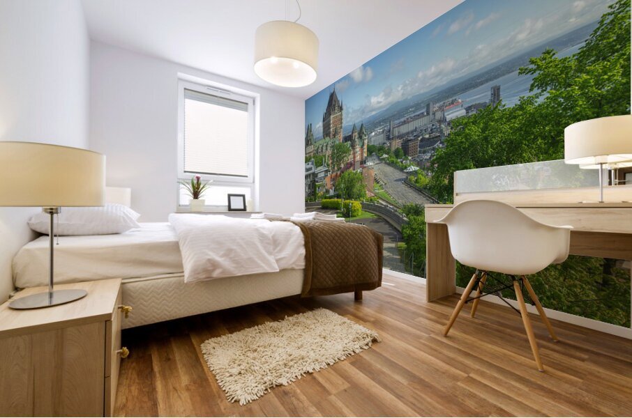 Quebec City Frontenac Lookout Mural print