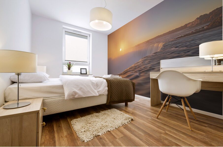 Horseshoe Falls majestic sunrise mist Mural print