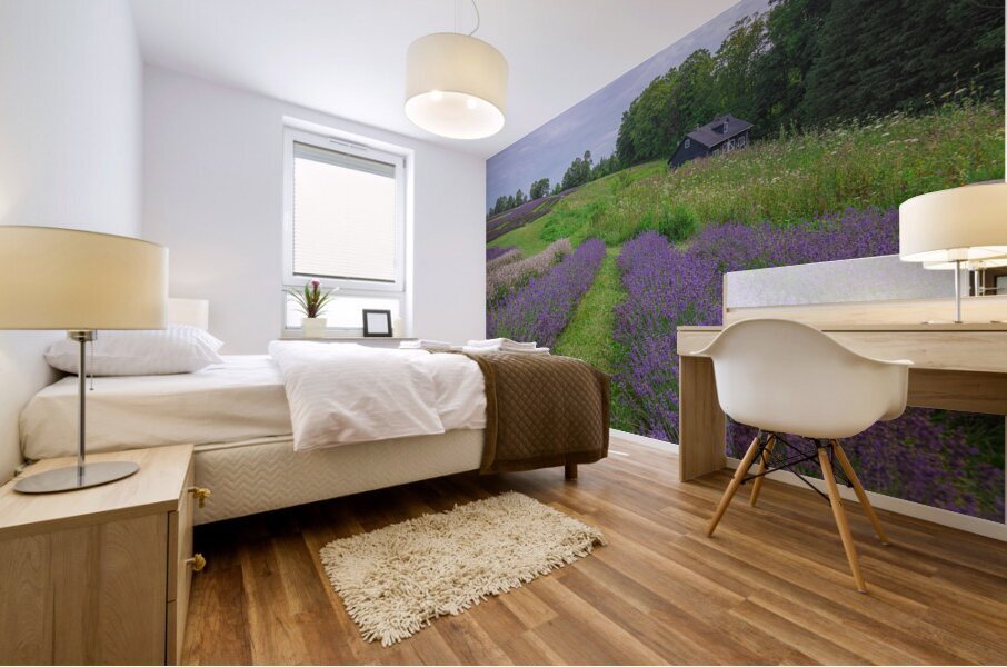 Lavender Field Dreams Mural print
