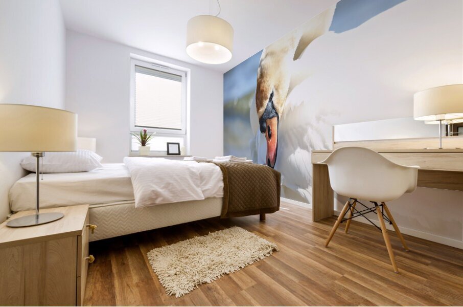 Swan Portrait Mural print