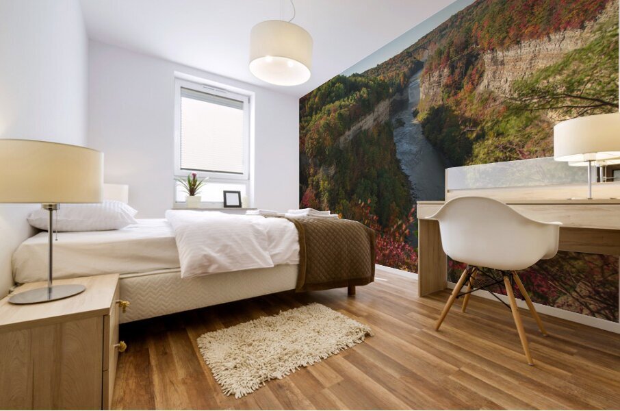 Inspiration Point Overlook Autumn Magic Mural print