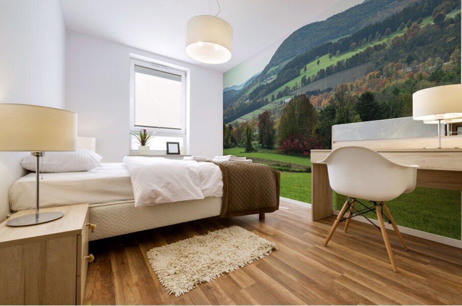 Autumn Rolling Hills of Peacham Mural print