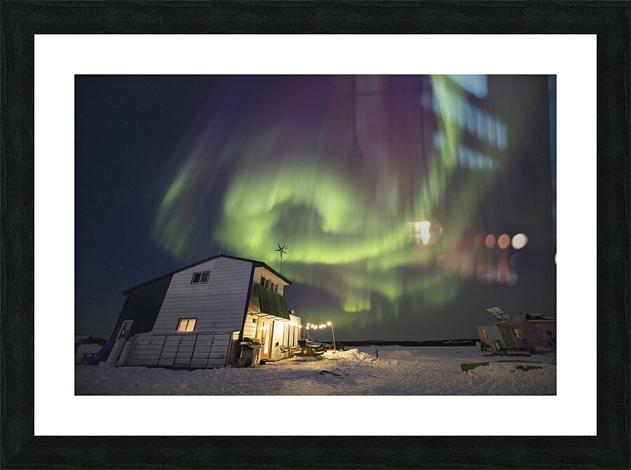 Aurora Spiral Picture Frame print
