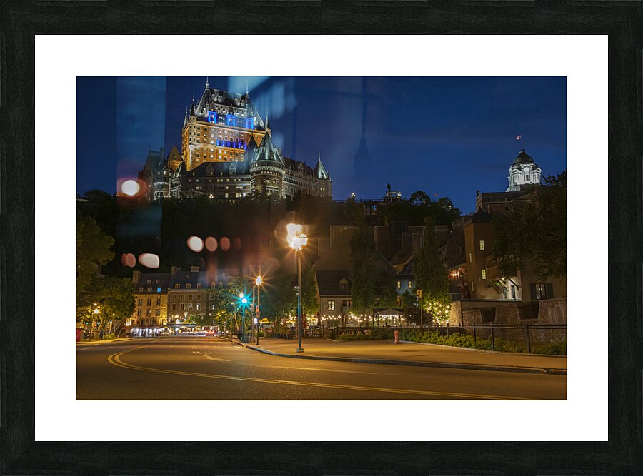 Chateau Frontenac Evening Glow Impression et Cadre photo