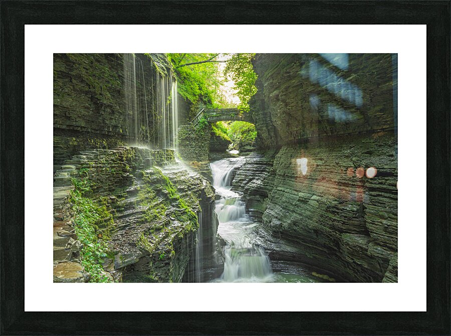 Rainbow Falls Summer Glow Picture Frame print