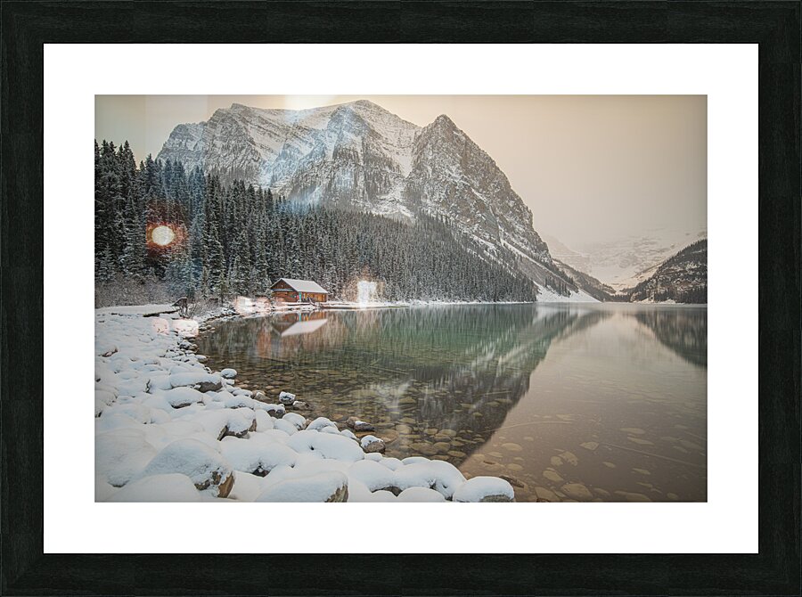 Lake Louise Winter Reflections Impression et Cadre photo