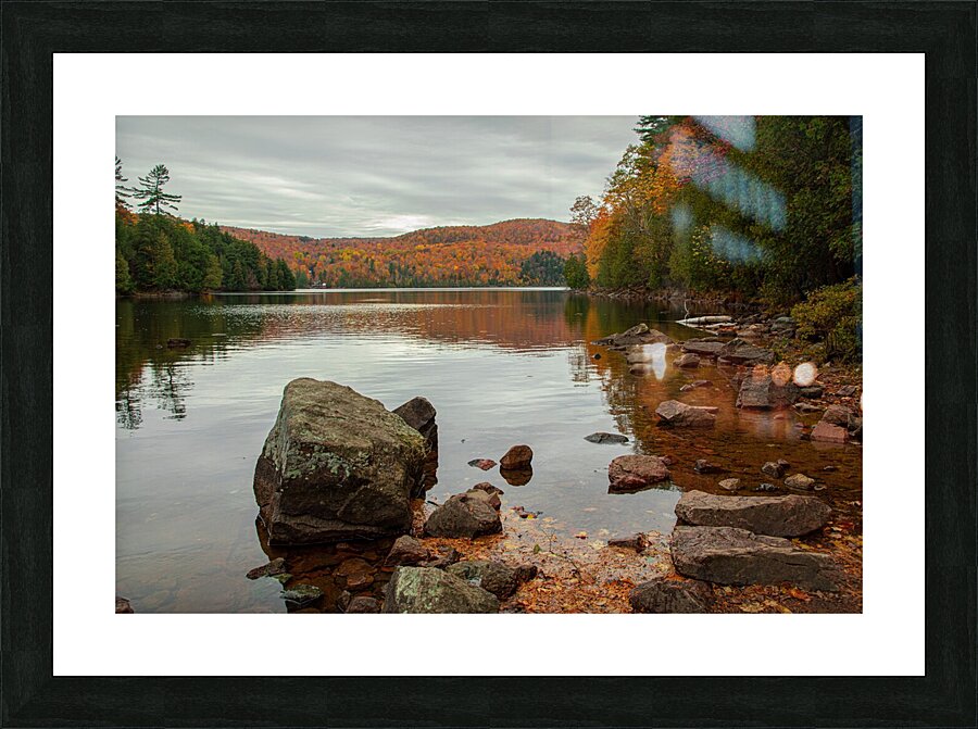 Meech lake Autumn reflections Picture Frame print
