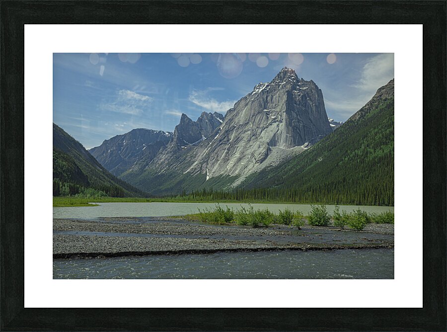 Nahanni Glacier lake Picture Frame print