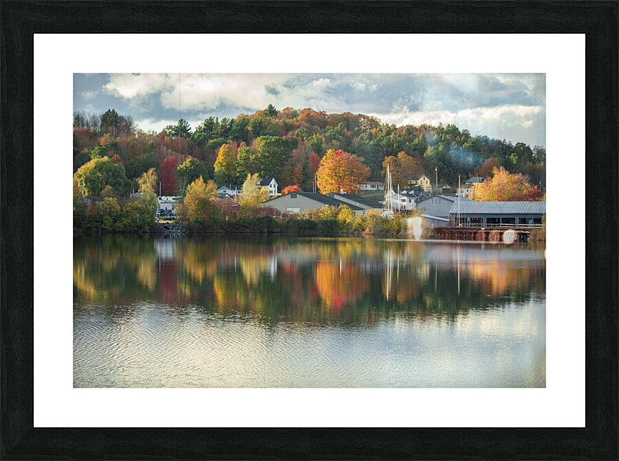 Newport Autumn Reflections Picture Frame print