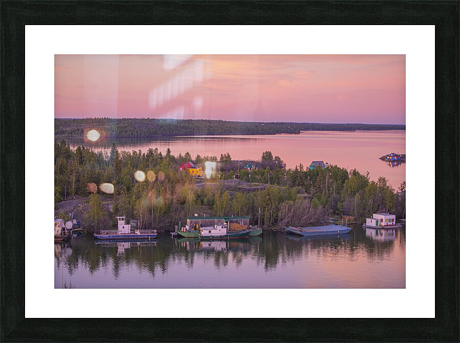 Pilot s Cotton Candy Sunset Picture Frame print