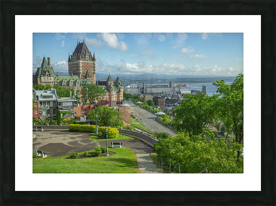 Quebec City Frontenac Lookout Picture Frame print