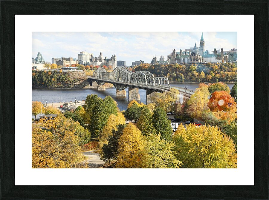 Autumn lookout of Ottawa   Gatineau Picture Frame print