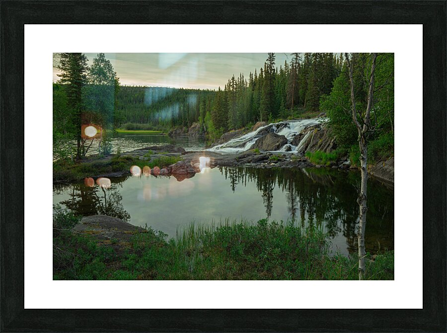 Beauty of Rampart Falls Picture Frame print