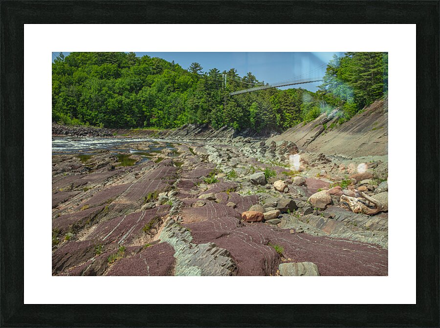 Chaudiere Falls Suspension Bridge Picture Frame print