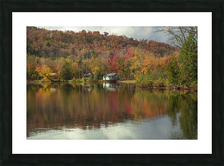 Classic Autumn Pond Beauty Picture Frame print