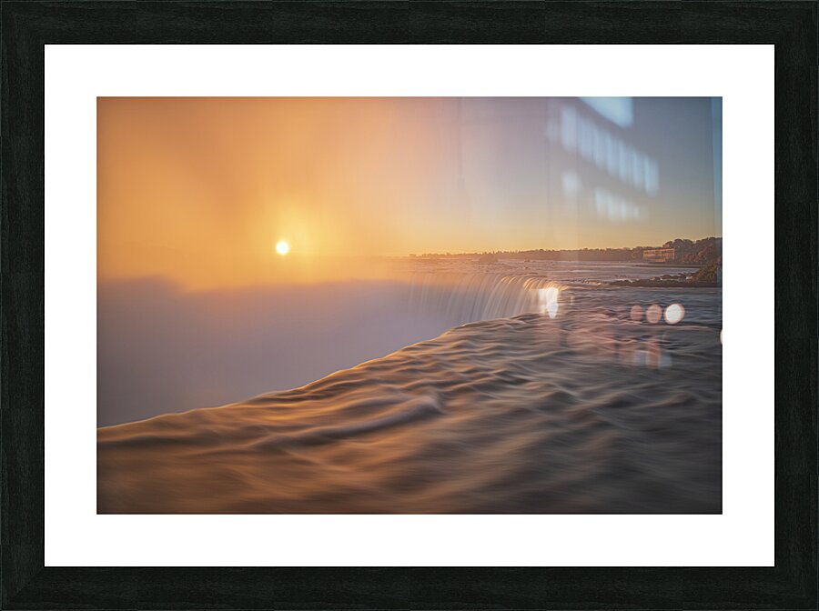 Horseshoe Falls majestic sunrise mist Picture Frame print