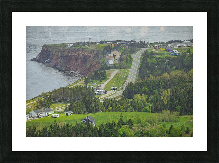 Scenic Overlook of Perce  2 Picture Frame print