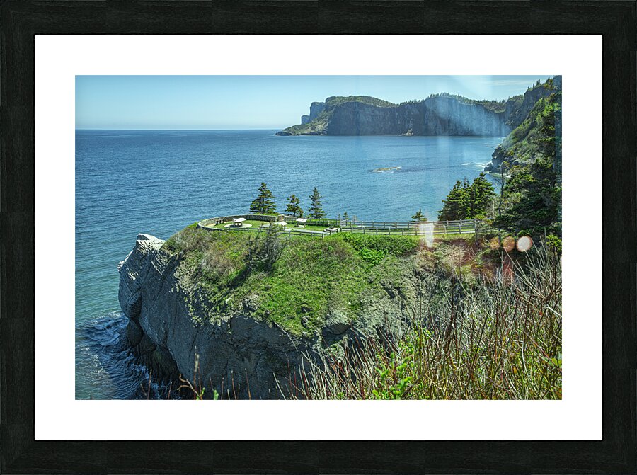 Seascape overlook of Forillion Picture Frame print