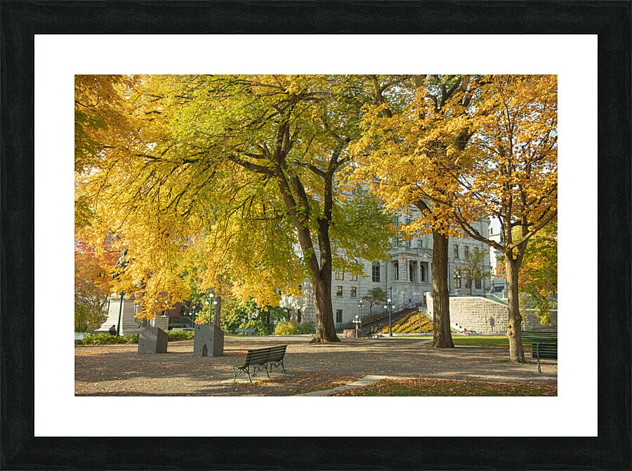 Autumn Splash in Quebec City Picture Frame print