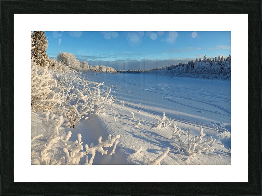 Frozen Hay River magic Picture Frame print