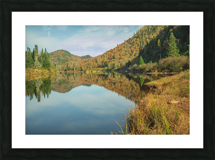 Jacques Cartier Fall reflections Picture Frame print