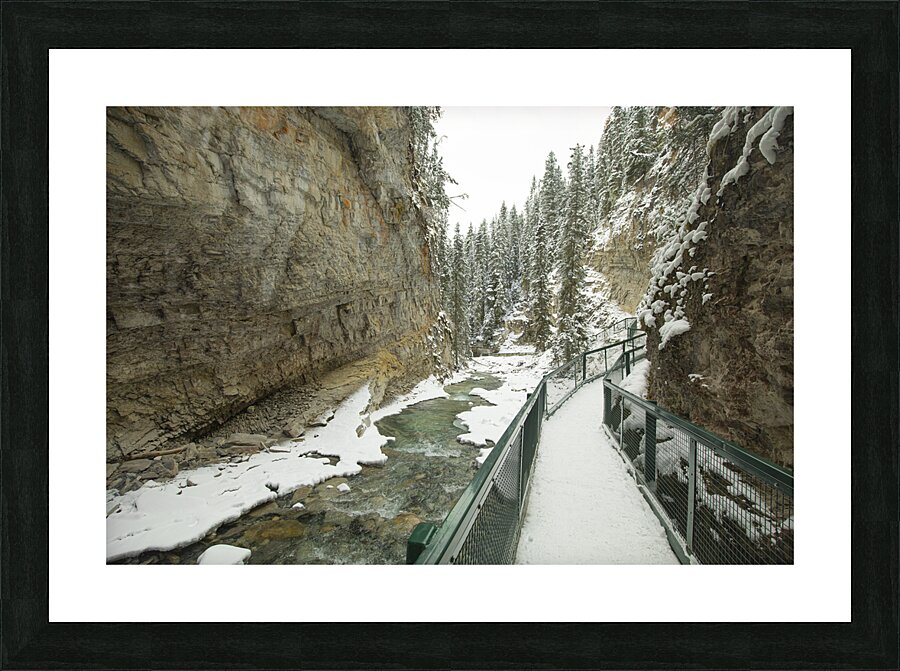 Johnston Canyon Winter Thaw Impression et Cadre photo
