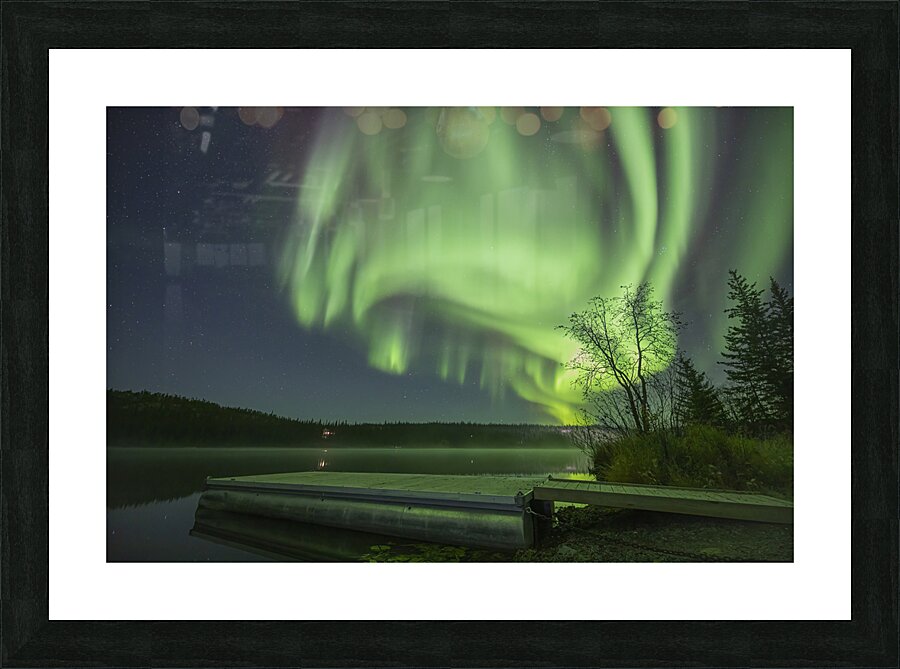 Madeline Lake Aurora Grandeur Picture Frame print