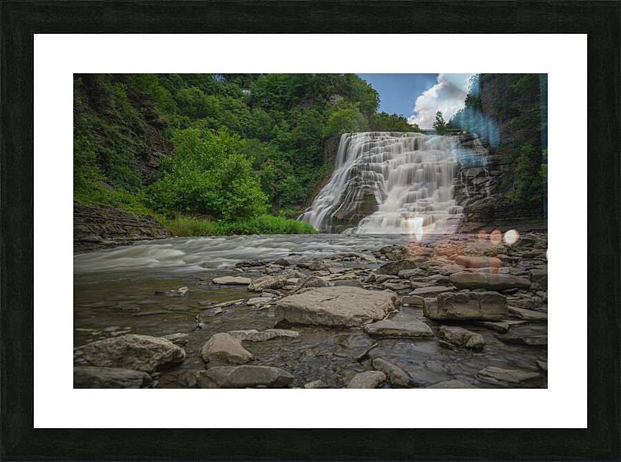 Summer at Ithaca Falls Picture Frame print